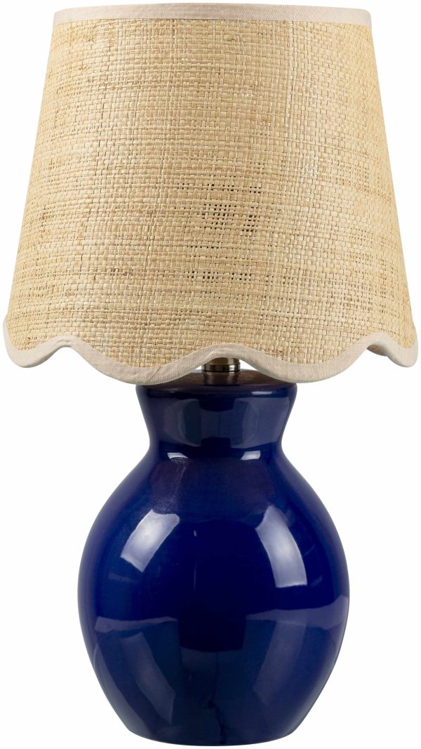 Salgareda Navy Rattan Table Lamp Online Sale