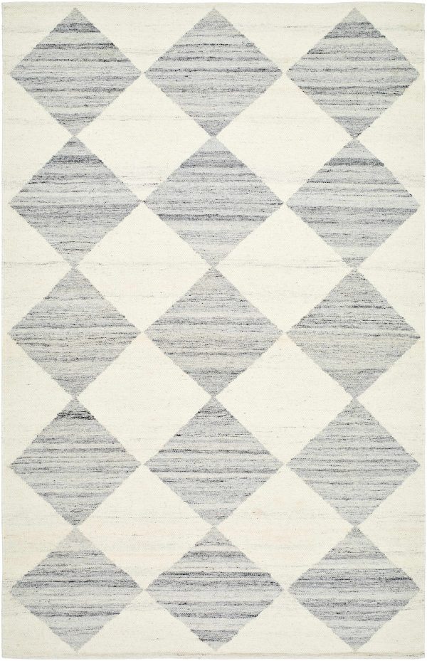 Vivir x Livabliss Antho Light Gray Diamond Rug Online