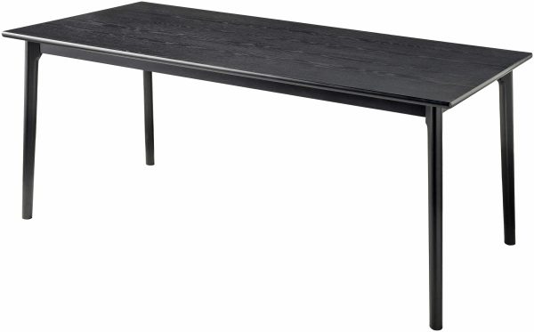 Cucuyagua Black Modern Rectangular Dining Table Discount