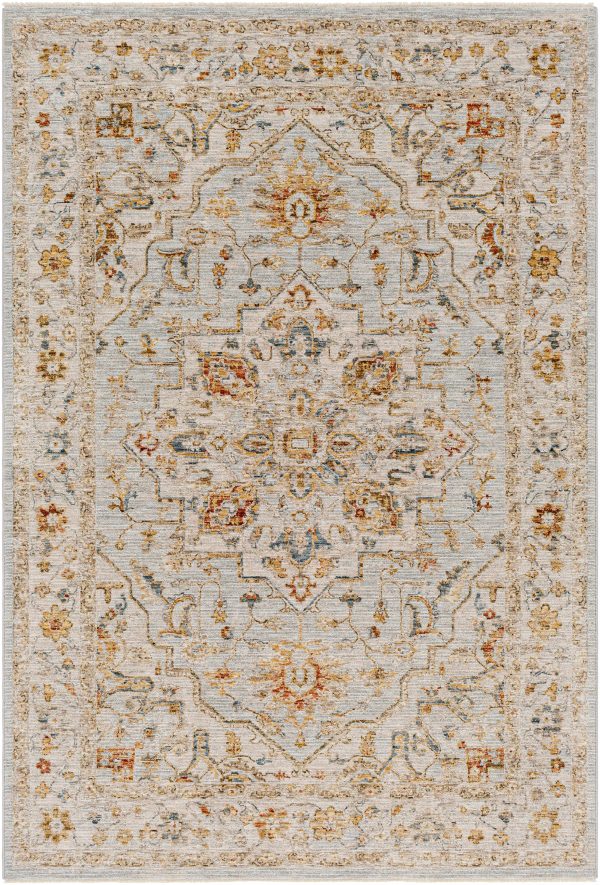 Huguley Floral Cream Luxe Rug - Promo Cheap