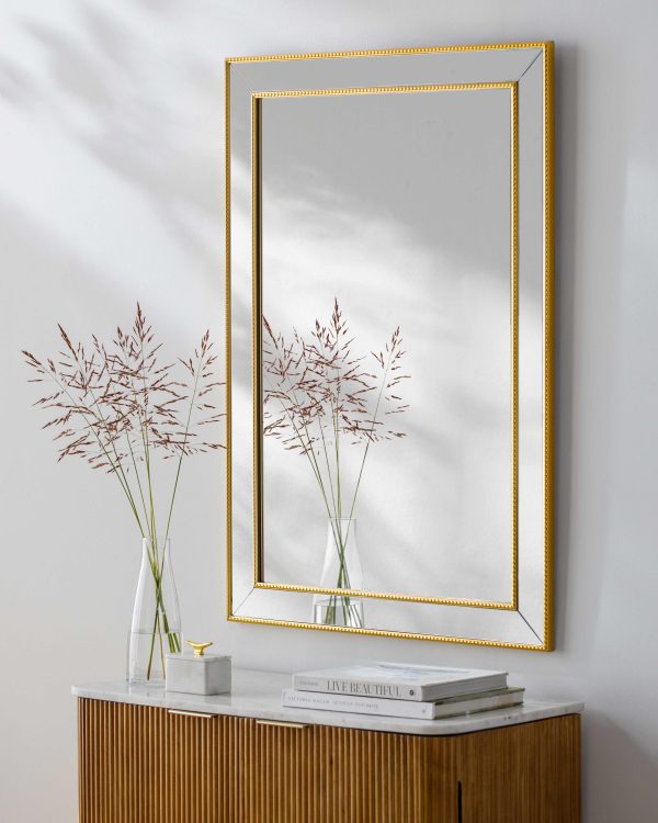 Netzschkau Rectangular Gold Mirror For Cheap - Image 2