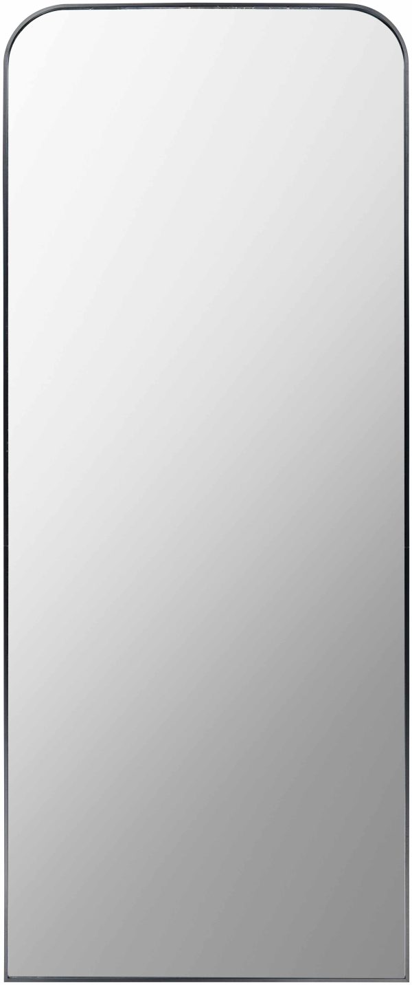 Lavezzola Black Frame Rounded Corners Mirror For Cheap - Image 3
