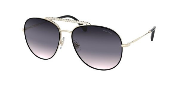 Miu Miu CORE COLLECTION MU53VS Round Sunglasses For Cheap - Image 3