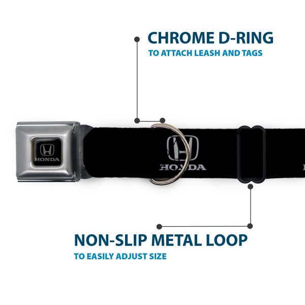 Honda Seatbelt Buckle Collar - Honda Logo Black Silver Cheap - Image 5
